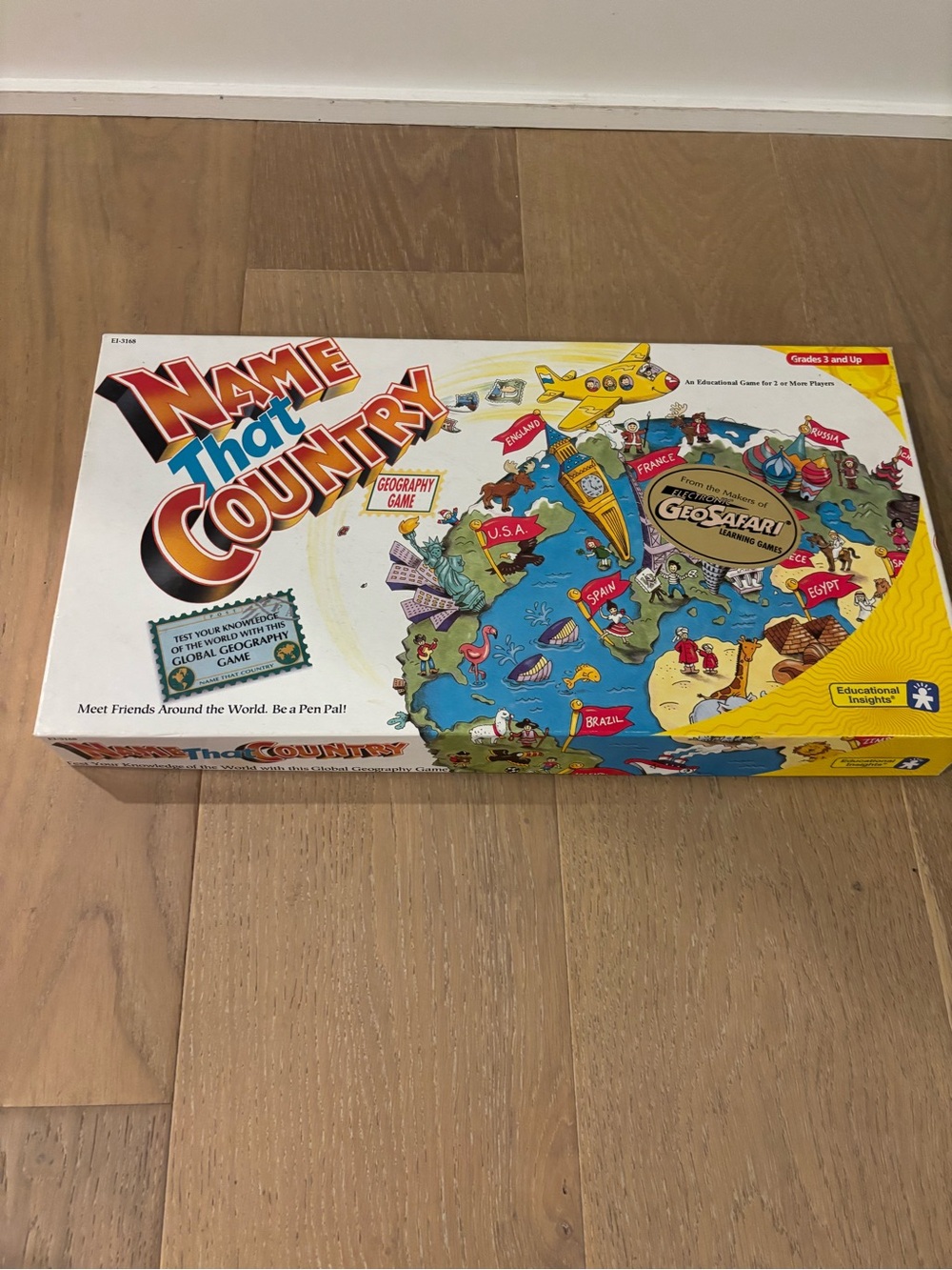 Name that Country Board Game Geography Educational Insights Vintage COMPLETE